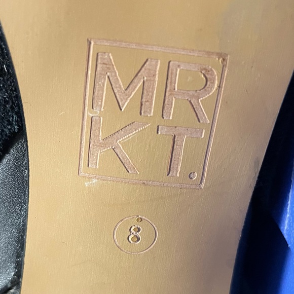 MRKT Tall Boots Women Size 8 Suede Snake Print Hallie Knee High Pull-on - Picture 10 of 11